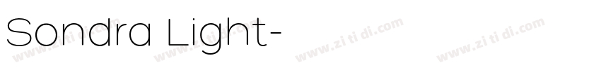 Sondra Light字体转换
